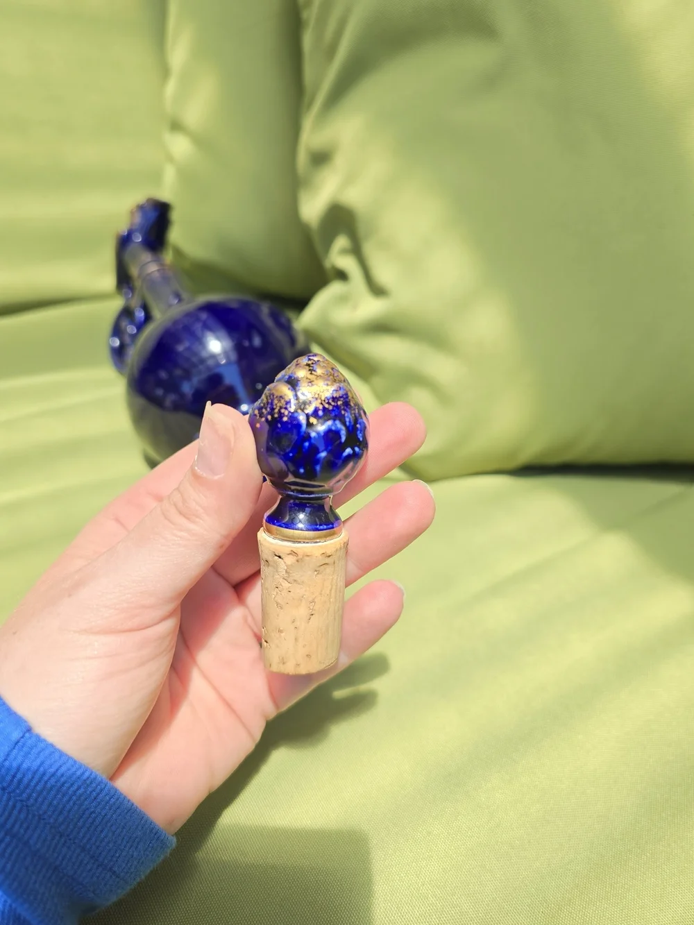 Rare antique French liqueur bottle